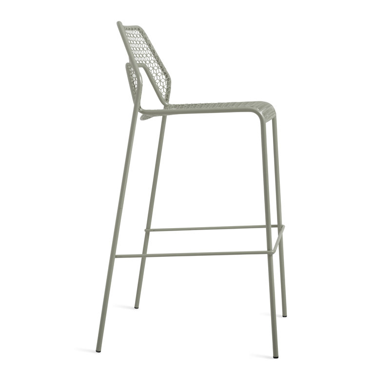 Hot Mesh Outdoor Bar Stool, Gray Green, Bar Stool (30.5" Seat Height)