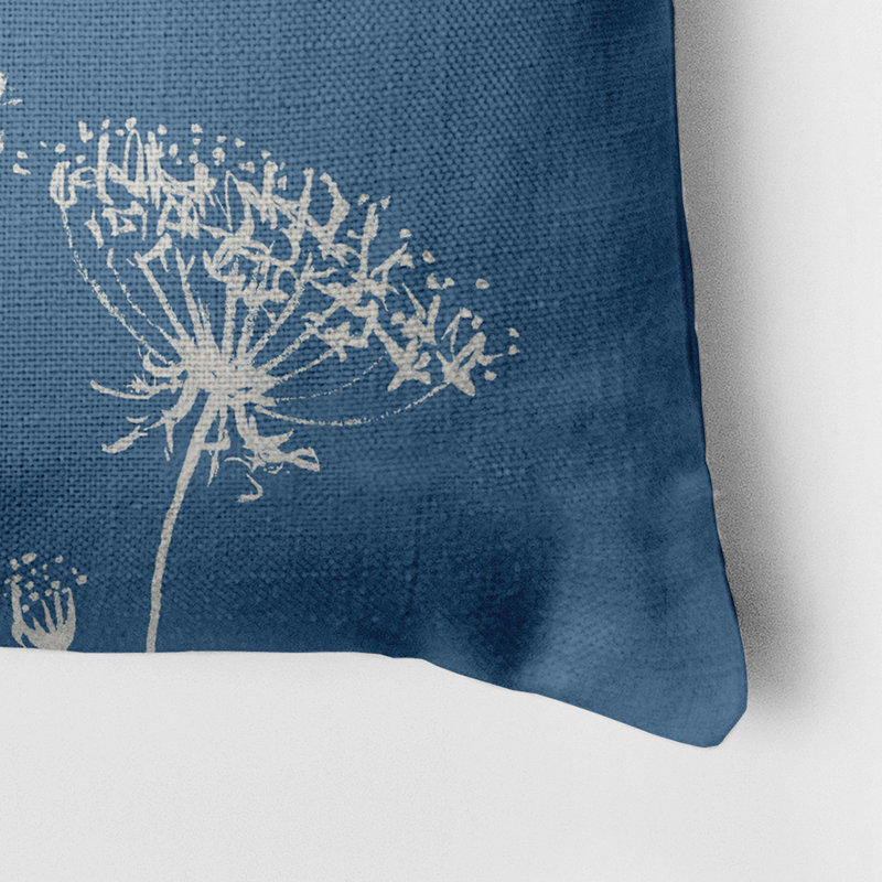  Housse de coussin carré et insert, Bleu