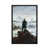 Toile encadrée de bois rustique foncé
