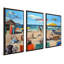 "Dog Beach" par Lucia Heffernan, reproduction sur toile flottante 3 pièces-62940512