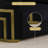 65" Modern Velvet Loveseat with Crescent Gold Accent Arms Removable Cushions-1900316578-1900503305