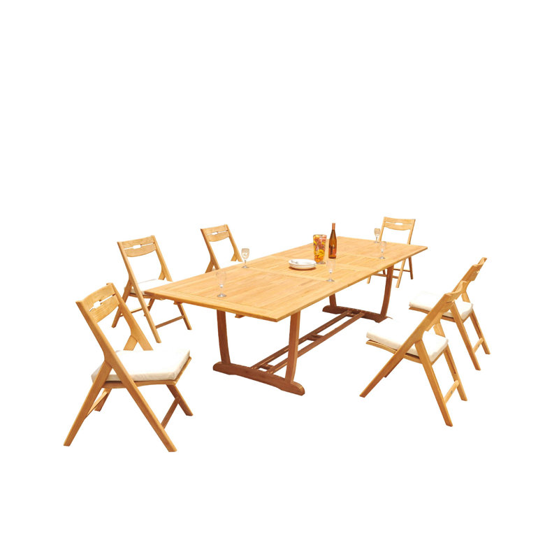 Ensemble repas pour 6 personnes Cimara, 125 po x 43 po x 31,5 po