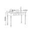 Bureau simple noir de style américain-748378033