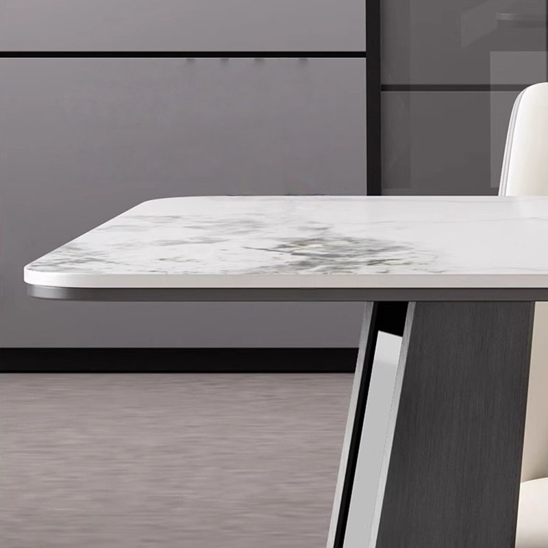 Nouvelle table de salle à manger minimaliste, H 29,52 po x L 78,74 po x l 31,49 po