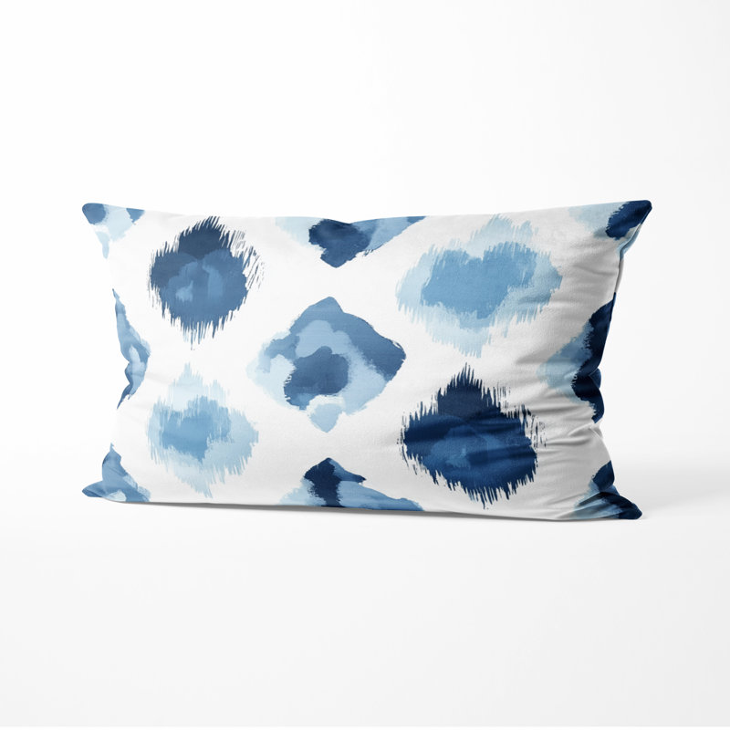 Coussin décoratif moderne Modern - Ikat Calm, H 12 po x l 20 po