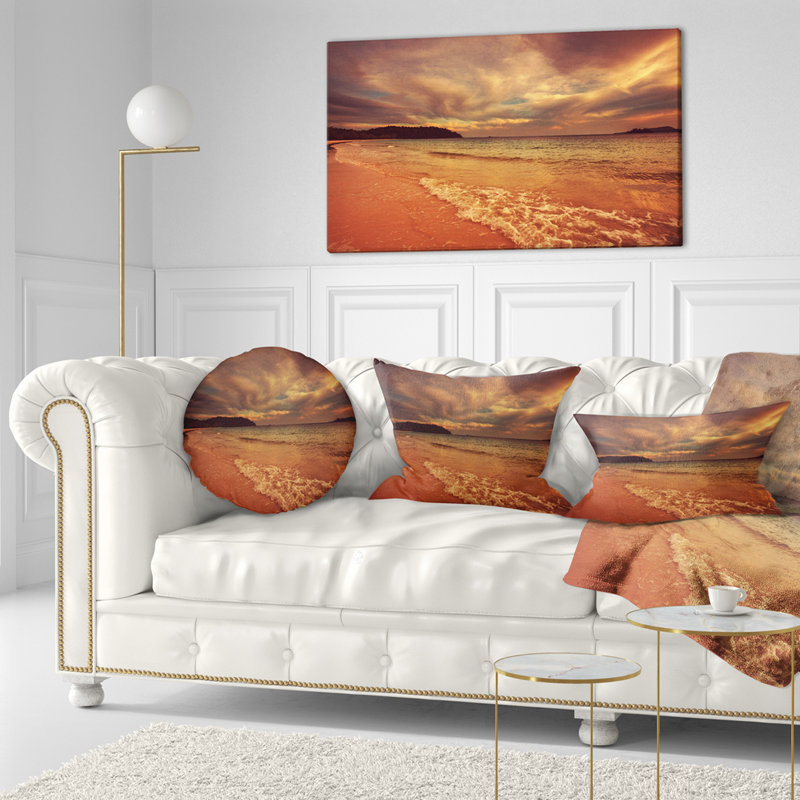 Coussin Seashore, 16 po x 16 po, Carré