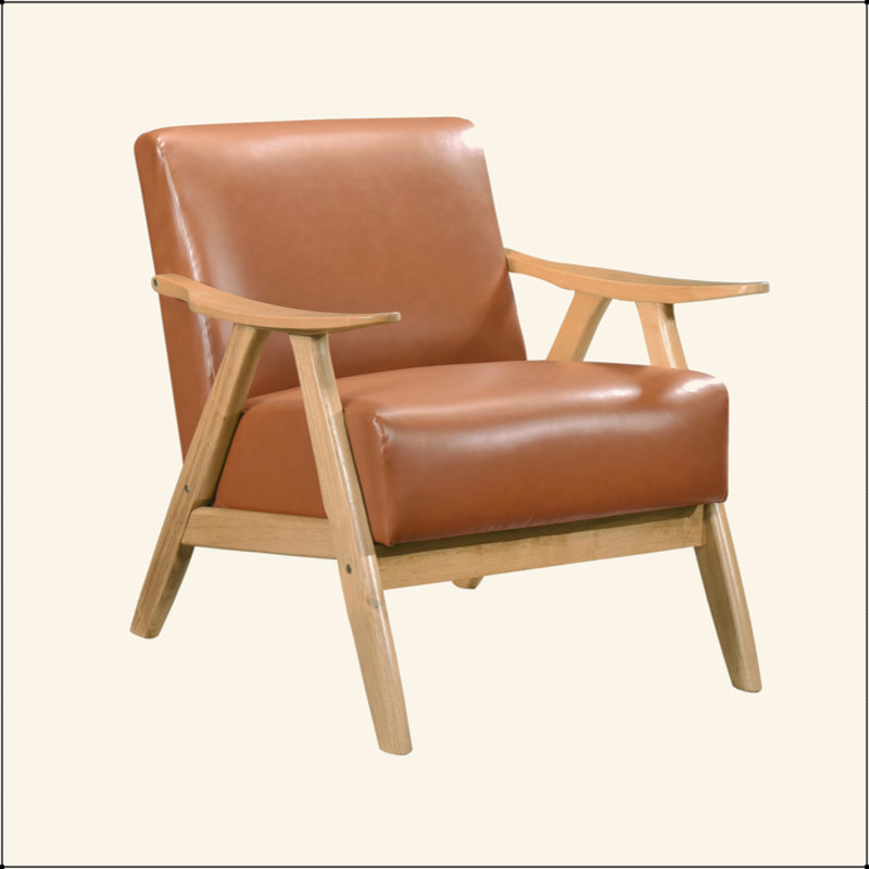 Dossier et assise en similicuir rembourré en similicuir de Modern Home Furniture