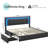 Kazir Vegan Leather Platform Storage Bed-1134818423