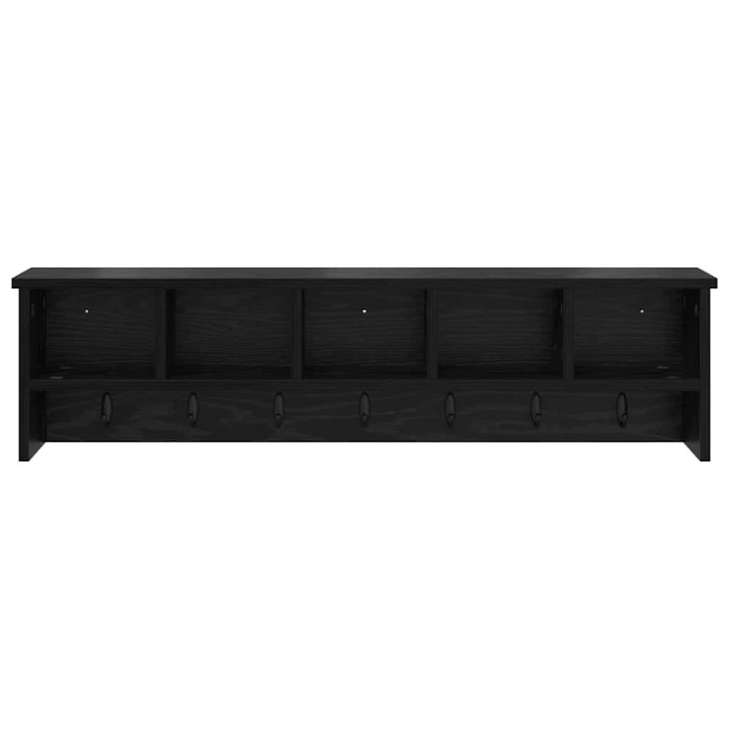 Wall-Mounted Coat Rack 100 X 16 X 26 Cm, Black Oak
