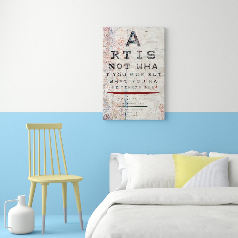 'Art Is' Graphic Art on Wrapped Canvas