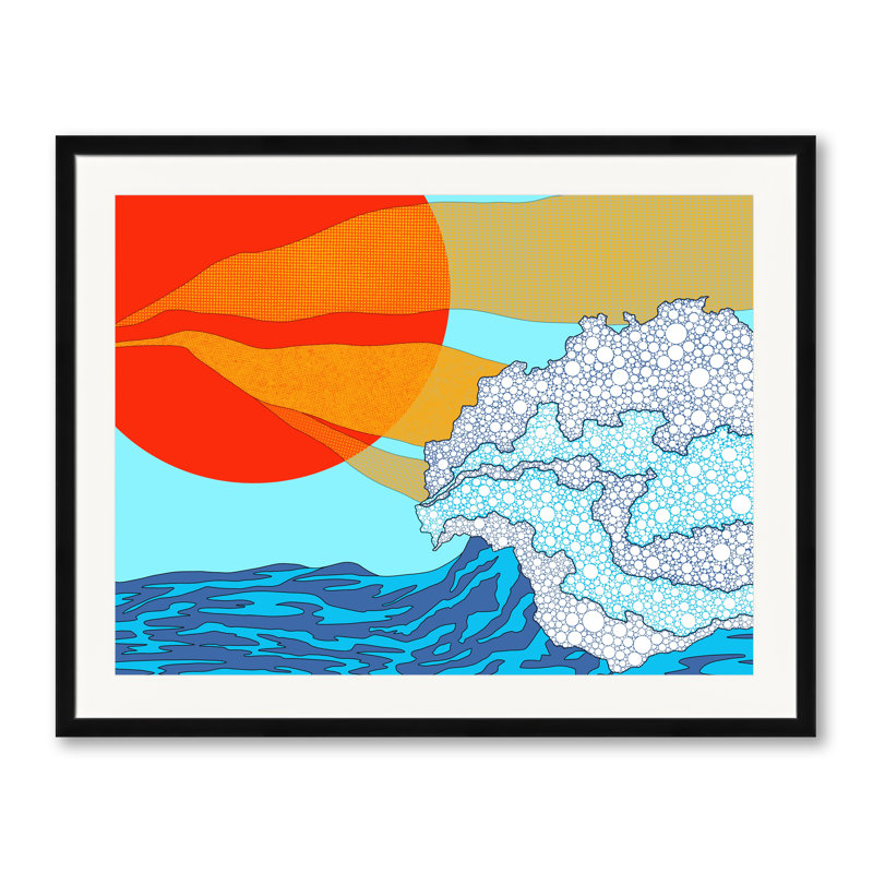 Sun Stream par Trish Sierer, Cadre noir, H 24 po x l 30 po