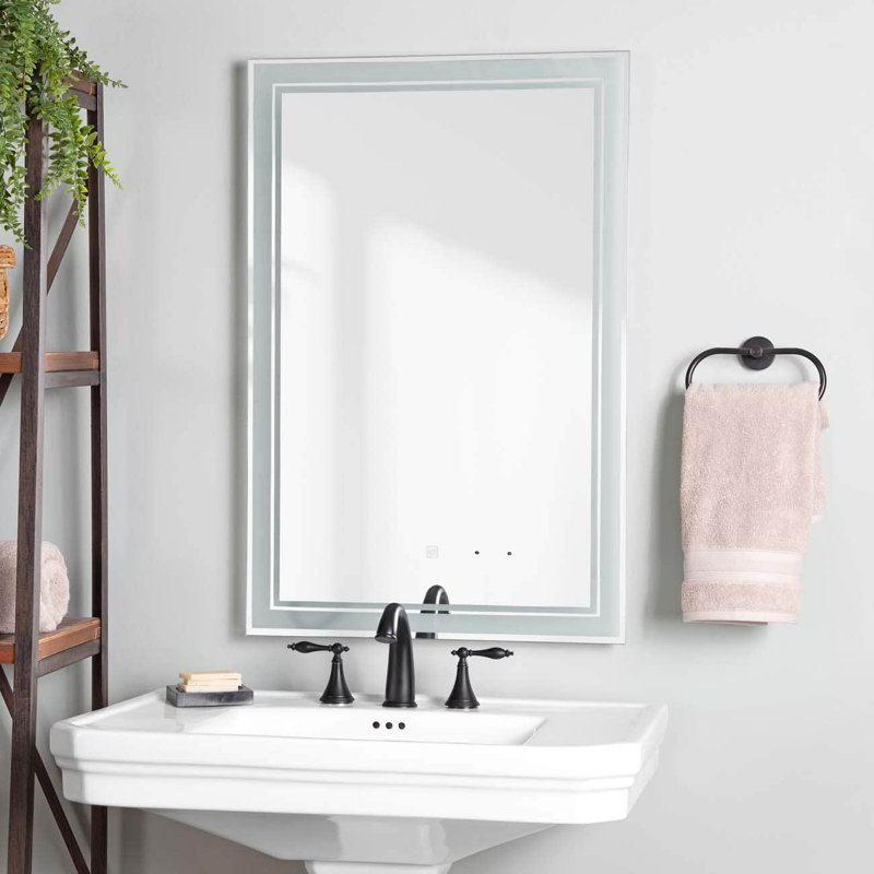 Miroir de salle de bain mural Totterdell, 32 po x 20 po