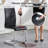 Upholstered Dining Chairs With Chrome Base, Comfortable Kitchen Chairs For Dining Room Or Apartment-1276216638-1276216634