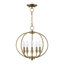 Lustre en forme de globe à 5 lumières de style bougie Remer-710996462