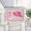 Tapis de porte d'extérieur imprimé rose pastel Cowgirl, par Corinne Rose Designs, 18 po x 30 po