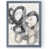 Toile avec cadre gris