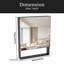 Armoire à pharmacie 24 po x 30 po avec miroir pour salle de bain, miroir de salle de bain mural avec rangement, tablettes réglables, cadre en aluminium-1084241558