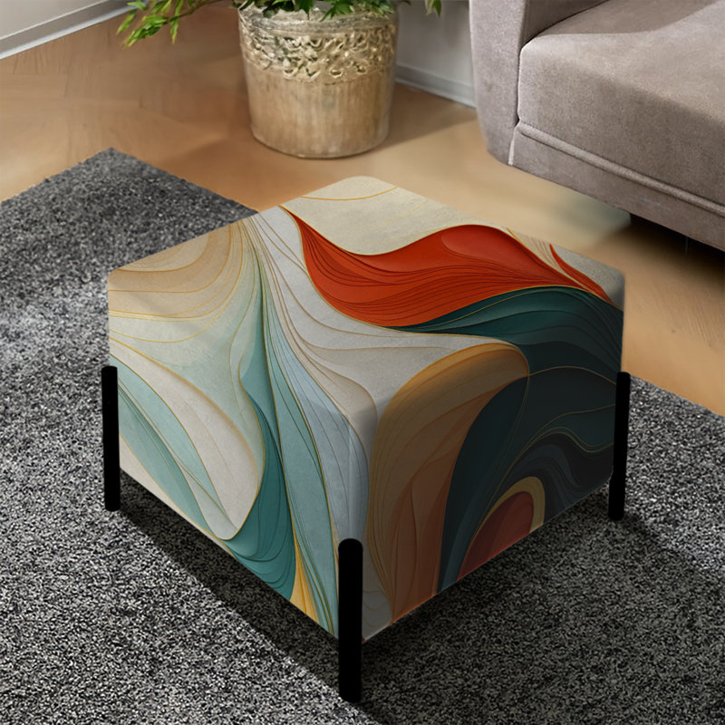 Chreiman - Eclectic Square Ottoman