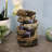  Rock and Log Tabletop Rustic Tabletop Fountain with LEDs