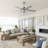 52" Modern Nickel Ceiling Fan With Light Kit And Remote Control, Double-Sided Blades, 6 Speeds Reversible DC Motor, 6"/10" Downrods, Timer