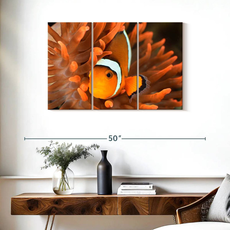 Orange Clownfish, 24" H x 38" W