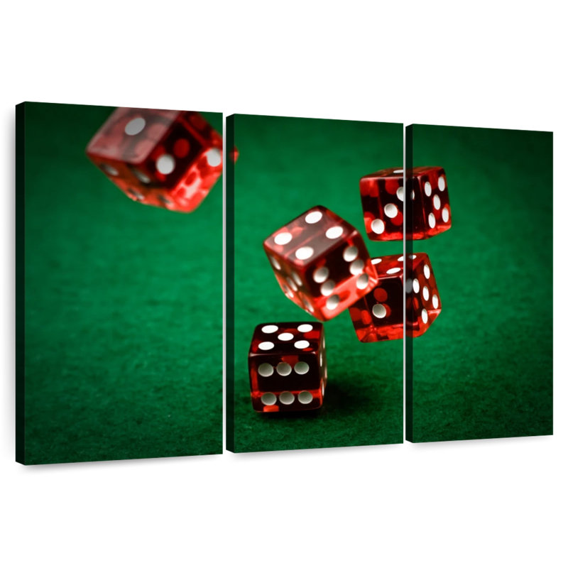 Senne Roll The Red Dice, 24" H x 38" W