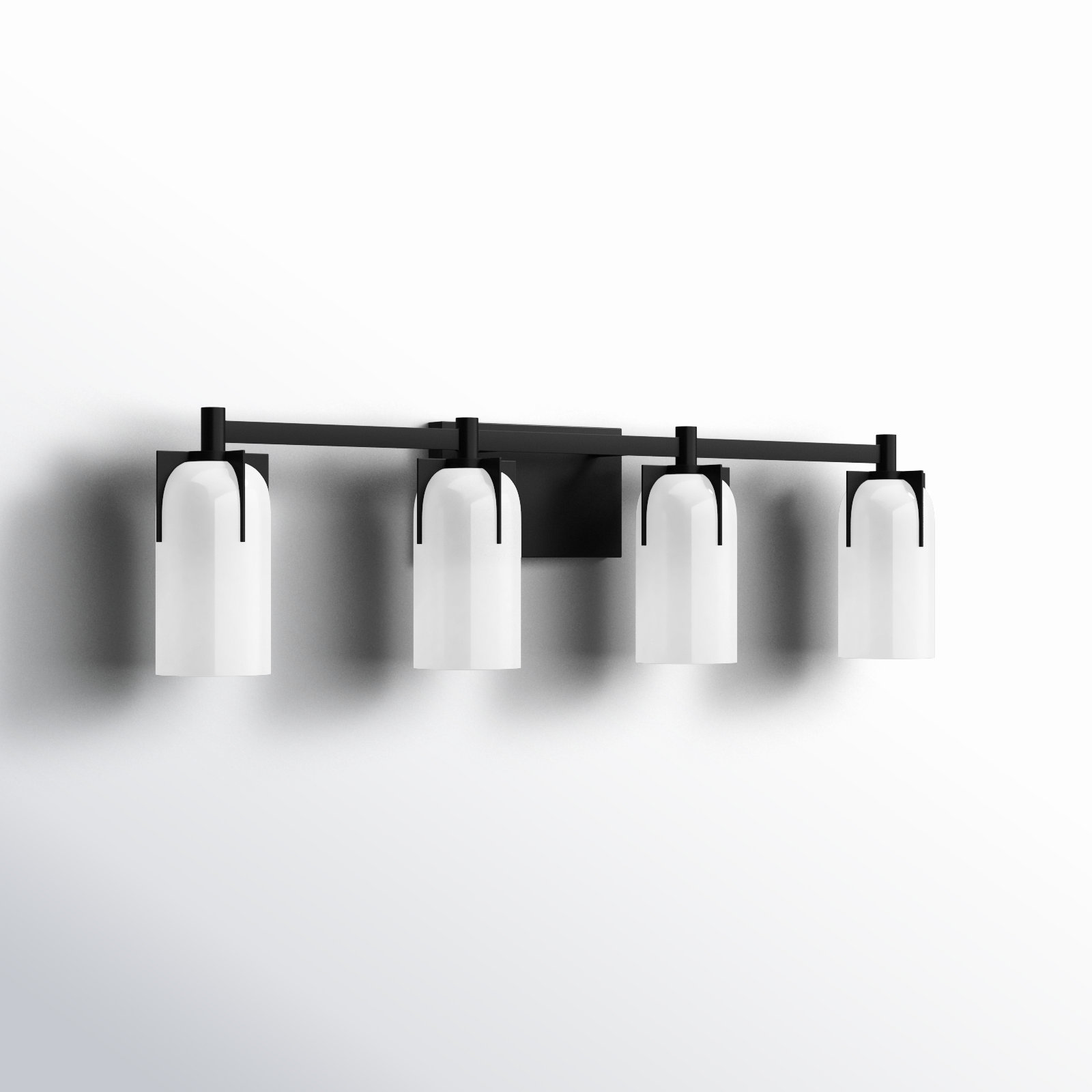Irela Bath Sconce, Black, 2 Lights, 8.5" H x 14.75" W x 14.75" D