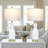 27" Bedside Glass USB Table Lamp with Touch Control and Night Light