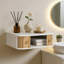 38cm W Manufactured Wood Bedside Table
