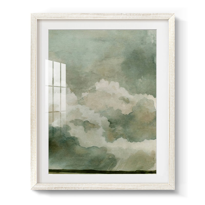 «Coming Rain II», impression encadrée, H 28,5 po x l 20,5 po, Blanc