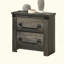 Table de chevet Farmhouse Rustic Grey