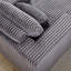 Fauteuil en velours côtelé Corduroy, sans assemblage, confortable et confortable-1541509622