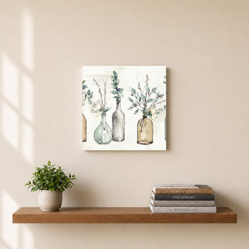 «Modern Farmhouse I Amber» par Anne Tavoletti - Impression sur toile, H 24 po x l 24 po