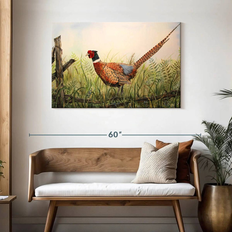 Glorious Pheasant, 30" H x 45" W