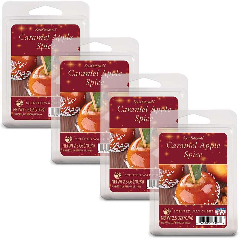 ScentSationals, caramel, épice, cire 4PK