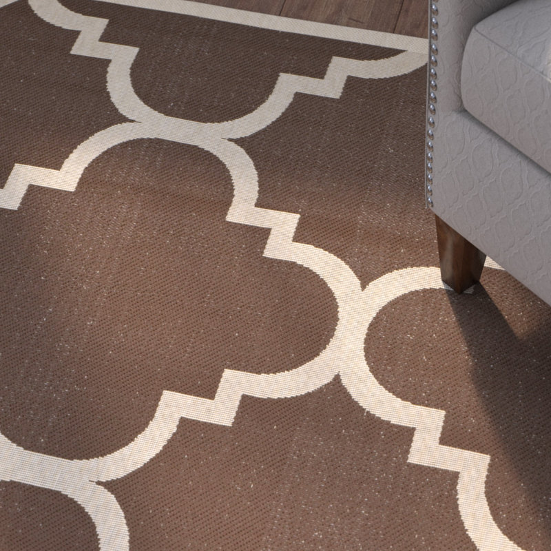 Courtyard Performance Geometric Indoor/Outdoor Area Rug, Rectangle 2'7" x 5'
