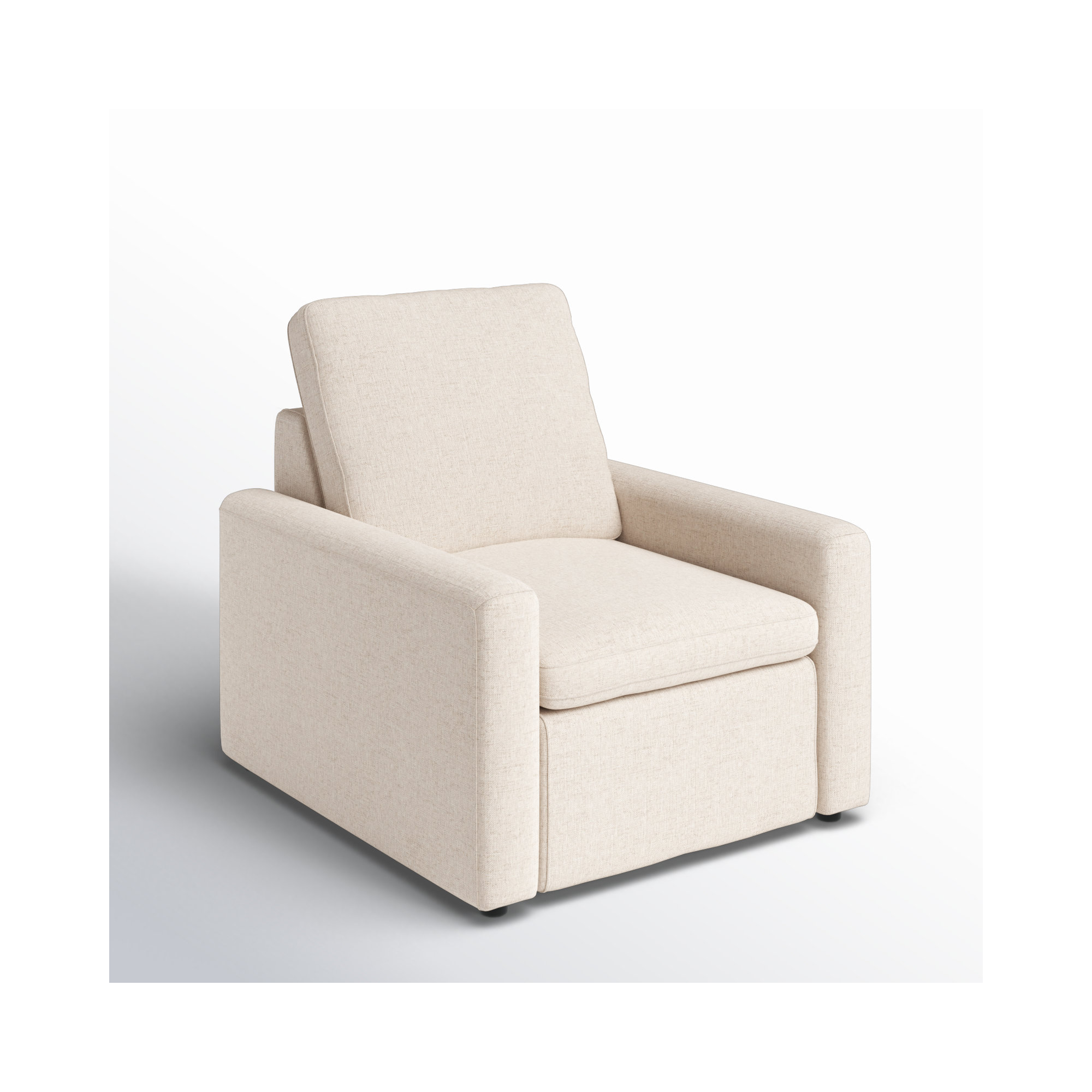 Kenne Recliner, Antigo Natural, Polyester Blend