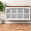 Bibliothèque cubique avec rangement, meuble de rangement de style ferme en bois MDF pour la maison