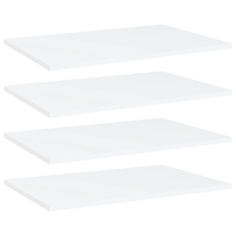 Tablettes flottantes étagères murales, Blanc, H 0,6 po x l 23,6 po x P 15,7 po