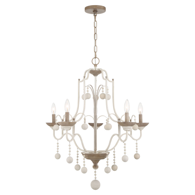 5 - Light Steel Dimmable Chandelier