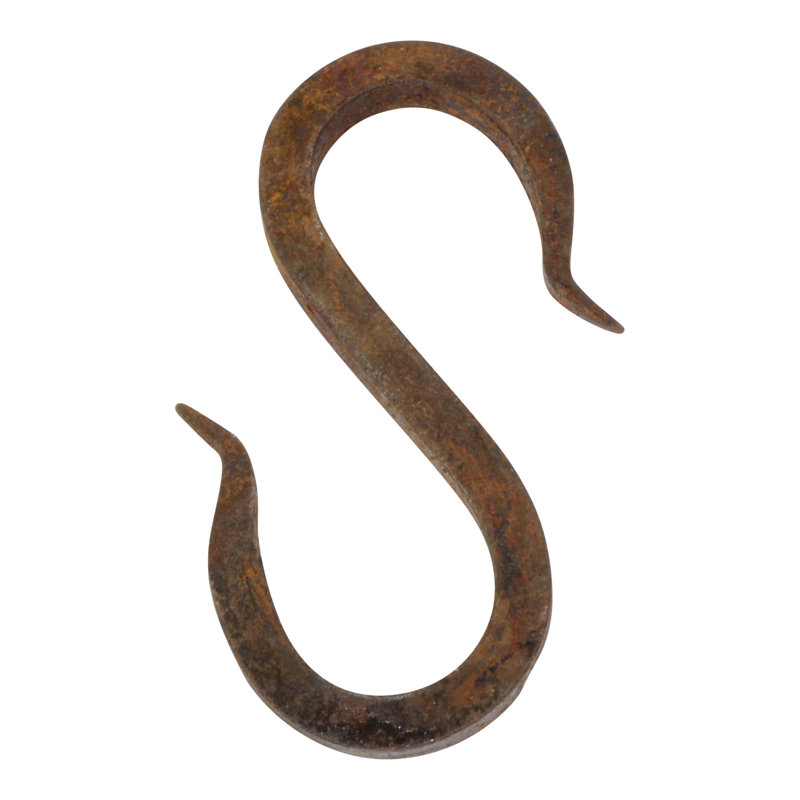 Iron S Hook (2 Pack), Brown