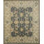 Hand Knotted Wool Geometric Area Rug in Blue