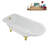 62" Streamline Clawfoot Tub,Tray,Drain, Clawfeet-101628980-102218223