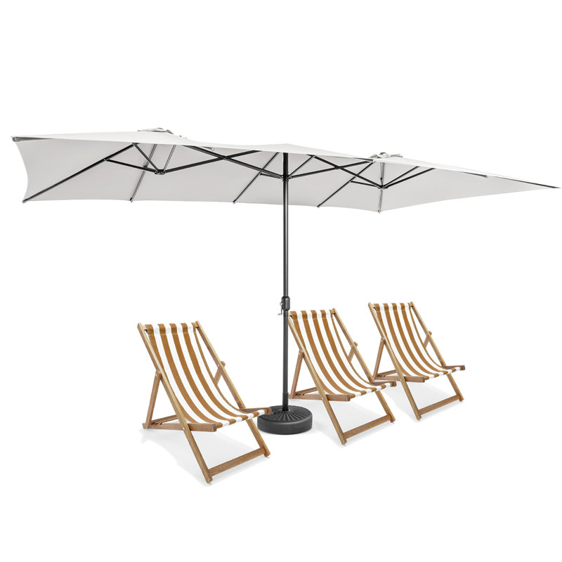 Parasol de marché rectangulaire 15 pi x 9 pi Brecksville, Blanc