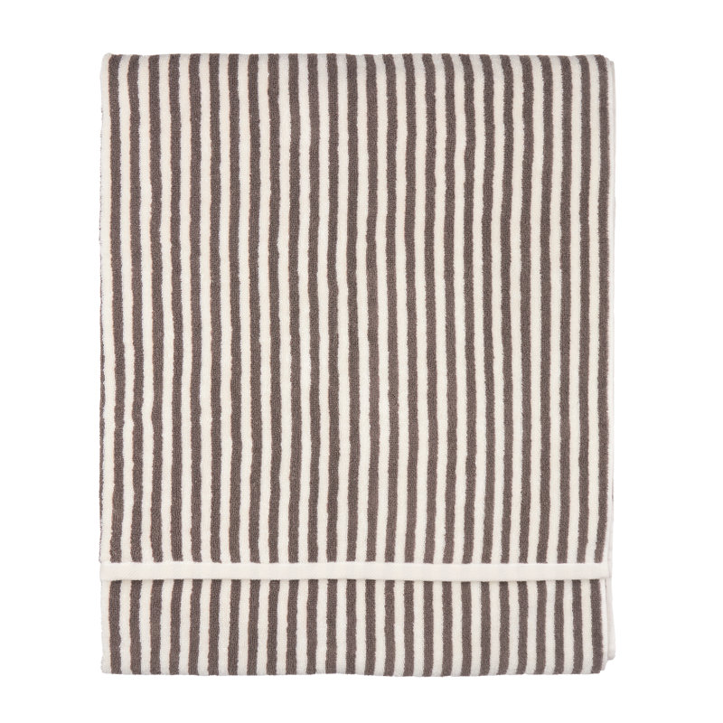 Hebden Bath Sheet, Brown/Cream