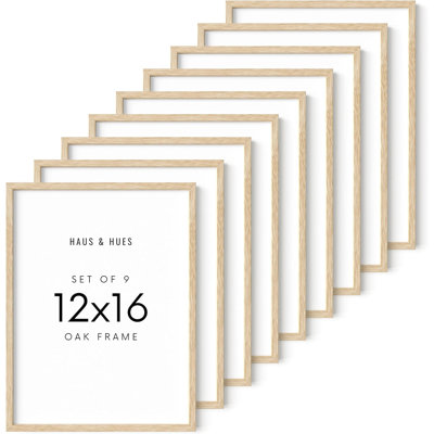 Solid Wood Picture Frame - Set of 9