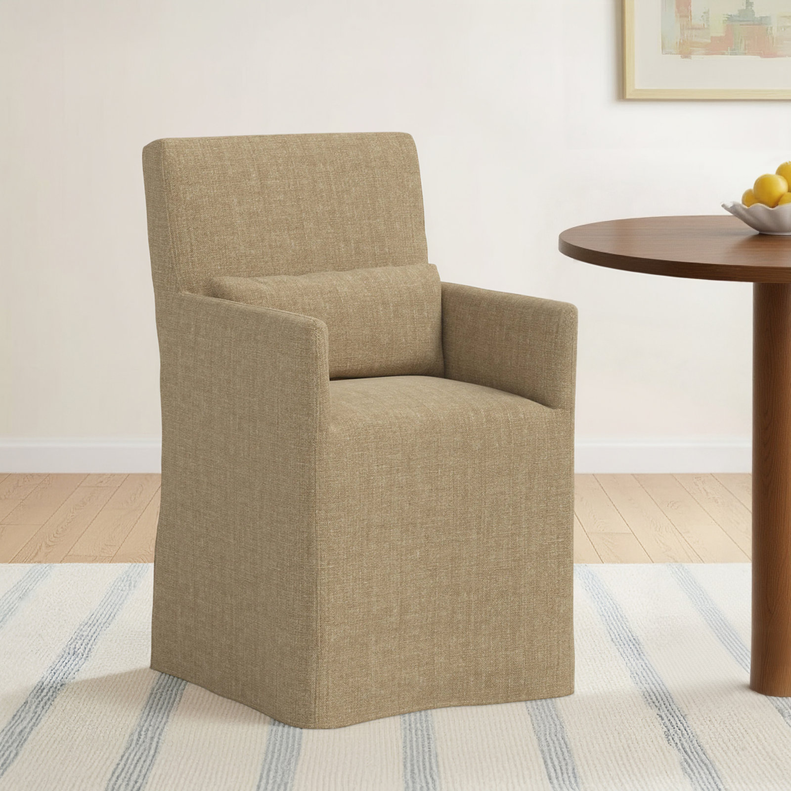 Stoffer Home x Cloth and Co. Lindy Dining Chair, Relaxed Burlap Linen