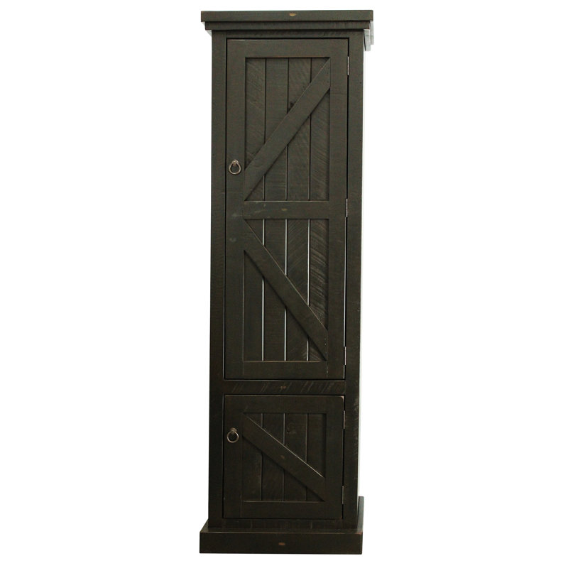 Garde-manger 75 po Jovie, Noir rustique antique