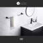 Porte-serviettes mural 24 po Kree Collection - Noir mat-61773617