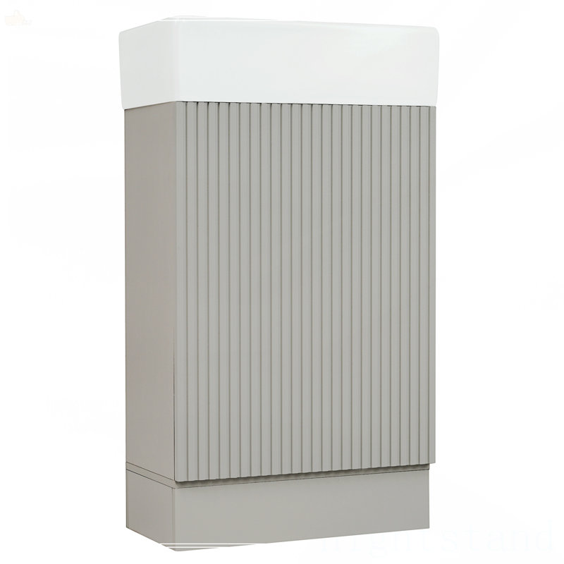 Meuble-lavabo 18,6 po avec lavabo, Gris